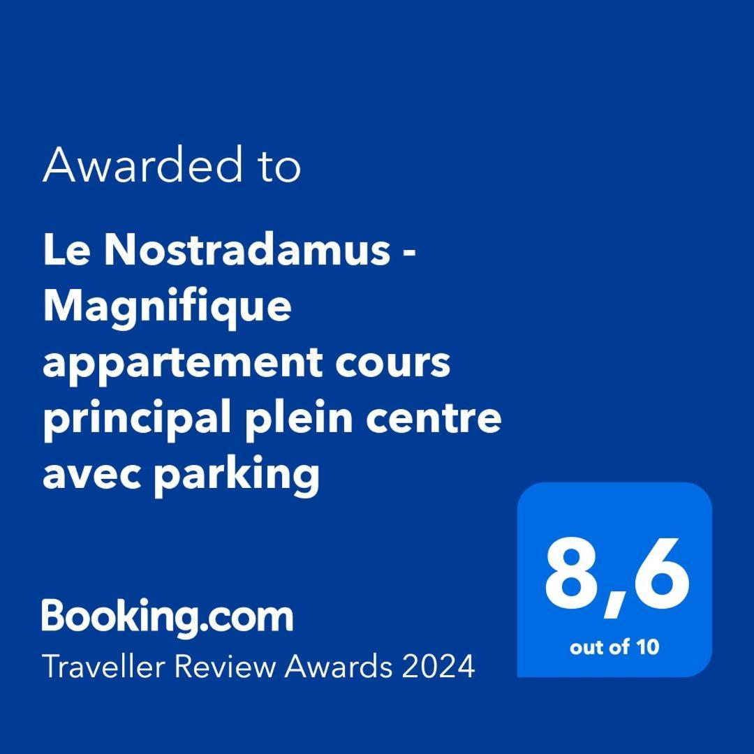 Le Nostradamus - Magnifique Appartement Cours Principal Plein Centre Avec Parking サロン＝ド＝プロヴァンス エクステリア 写真